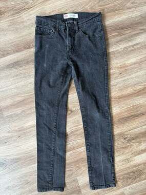 Levi's 510 Skinny Boys Jeans Size 16 Reg Grey Denim